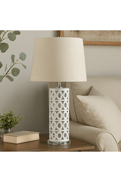 Crestview Collection VARIEGATED CACERAMIC TABLE LAMP