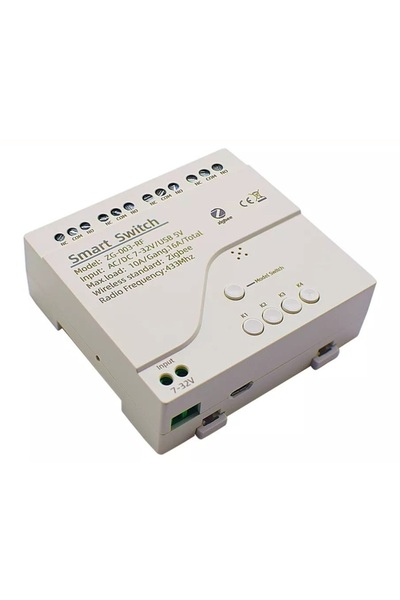 bilteknik Tuya Zigbee Dc 7-32V 4 Channels Dry Contact Output Smart Relay