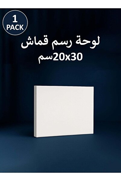 M SMART Set of 1 - 30x20 cm Pre-Stretched Cotton Canvas, for Acrylic & Oil Pa...