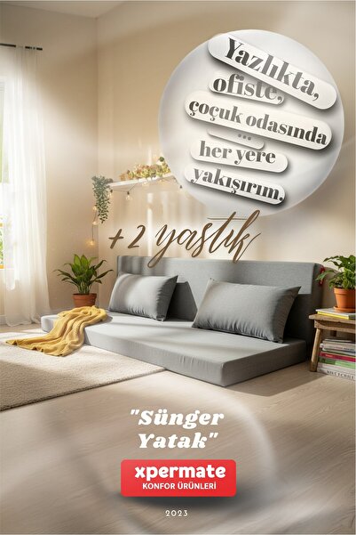 XPERMATE Sünger Yatak Katlanır Yatak Yer Yatağı Katlanabilir Yer Minderi