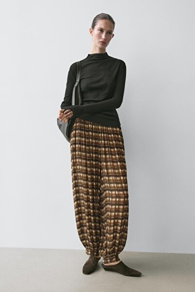 Massimo Dutti Dökümlü şalvar pantolon