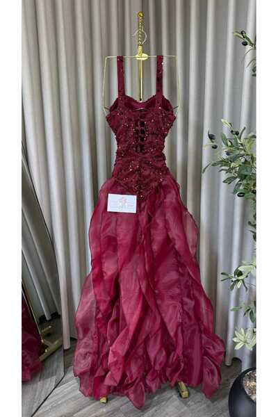 GORI FASHION Elegant evening dress, Jazar style, shimmering