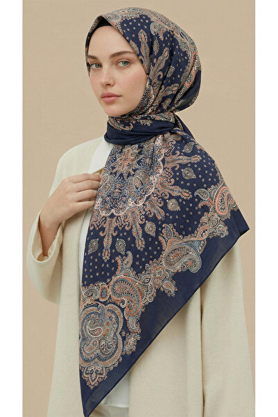 Karaca Eşarp Lavinia Patterned 120*120 cm Cotton Scarf