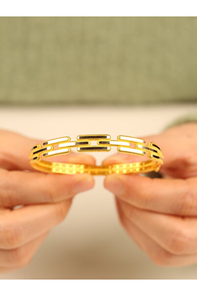 Çgk Çiğdem Gürel Kuyumculuk 22K Ajda Modelli Kelepçe Altın Bilezik