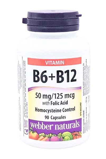 webber naturals B6+B12 Folic 90 capsules