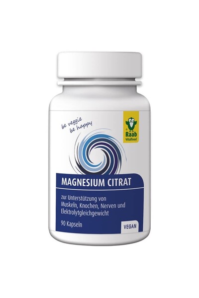 RAAB Citrat de magneziu 600mg, 90 capsule vegane