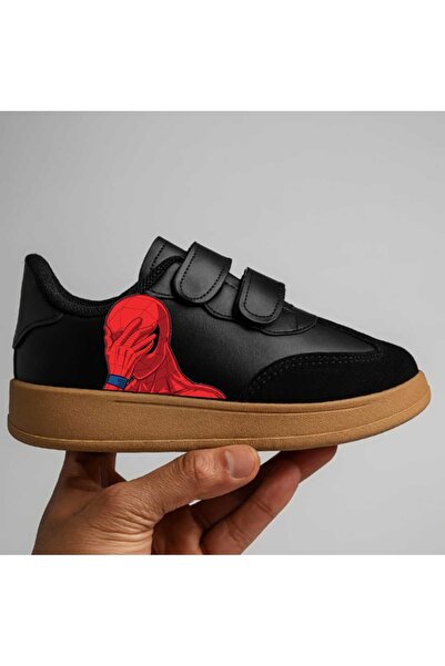 lias desing pantofi din cauciuc negru cu imprimeu roșu pentru băieți