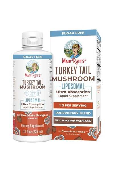 Maryruth's مكمل غذائي من فطر ذيل الديك الرومي العضوي من ماري روث | امتصاص فائ...