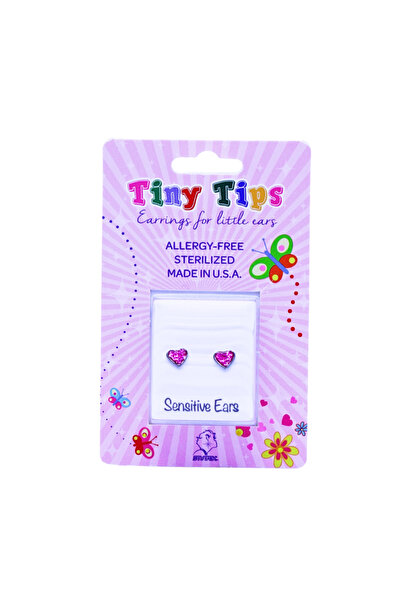 Studex TINY TIPS EARRINGS GLITTER PINK #TT-3565W