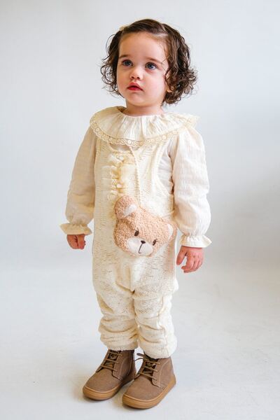 HAUSEkids 6-18 Months Old Leyla Baby Girl 3-Piece Set-Latte