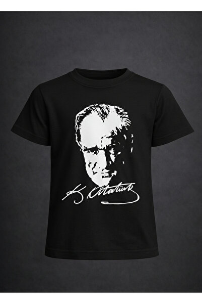 NACAR STORE تي شيرت للأولاد والبنات مطبوع عليه ATATURK بأكمام قصيرة 23 أبريل-...