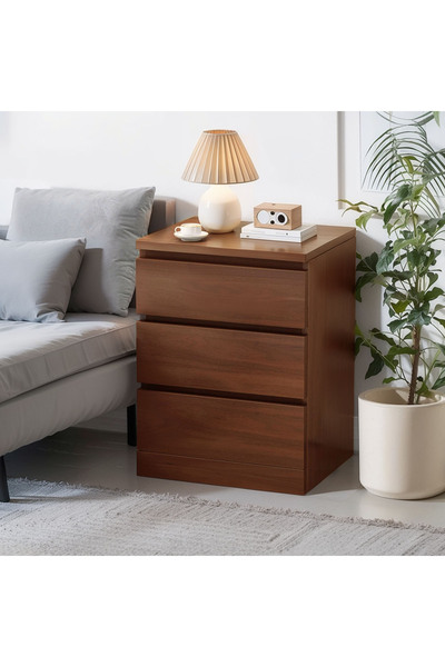 EqiEch طاولة جانبية للسرير، خزانة تخزين عصرية قطعة واحدة للفنادق، خزانة غرفة ...