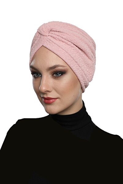 elysianfidan غطاء رأس جاهز من نوع التربان مبطن بالبودرة مع شريط بروكار، مناسب...