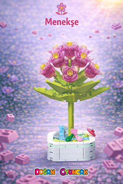 Doğan Oyuncak Dünyası Mikro Blok Kristal Menekşe Çiçek Lego - Lego Setleri Mi...