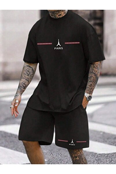 EFFRENATU تي شيرت مطبوع عليه نصًا للجنسين - رقبة دائرية، أكمام قصيرة، كاجوال