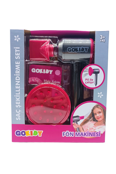 ctoy Kız Çocuklar Için Fonksiyonel Fön Makinası/oyuncak Saç Kurutma Makinası ...