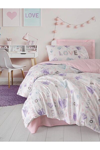 Talis Lovella Pink Single Bed Linen, 100% Cotton