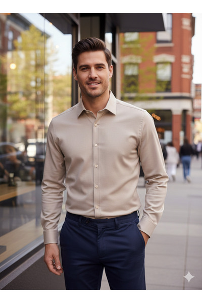 Fine Touch Premium Erkek Slim Fit Gömlek – İş ve Özel Günler