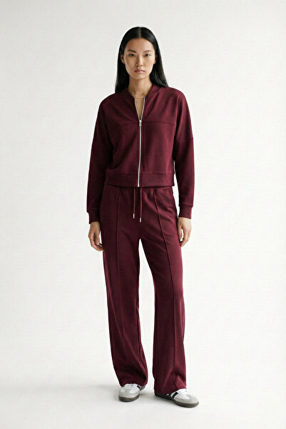 AWOONN Σετ φόρμας με φερμουάρ κολεγιακού τύπου γιακά, με μαλακή υφή, Modal Bo...