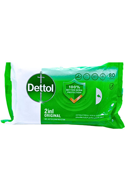Dettol WIPES ORGINAL 2IN1 80WIPES
