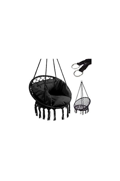 Glow Goods LUARO Balansoar cu barză, cuib, negru, 80 cm, 150 kg