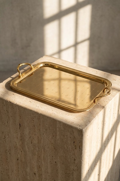 ACAR Elza Gold Tray - 43 cm