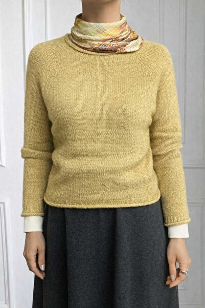 NSRKNİTWEAR Women's Camel Turtleneck Knitwear Sweater - Casual & Stylish Use