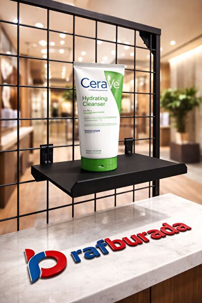 RafBurada 10 Adet Tel Panoya Geçen Metal Stand - Metal Raf, Ürün Sergi Standı