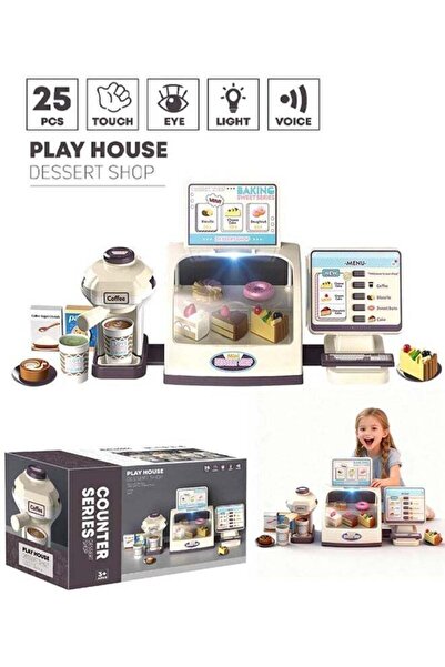 Generic Cash Register Playset Kids Pretend Dessert Cash Register Toy Set with...