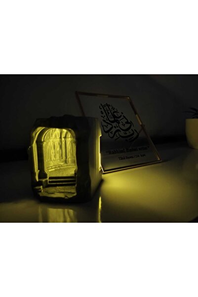 AVR STORE Dağ Girişi Motifli Kitaplık Destek Standı | Dekoratif Kitap Tutucu