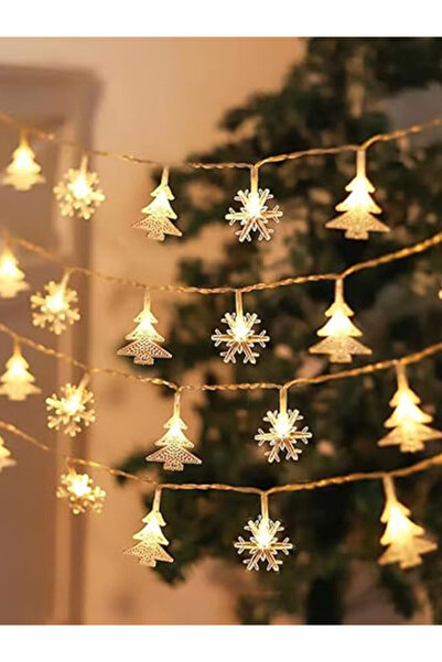 Generic LED String Lights with Snowflake and Christmas Tree Shapes