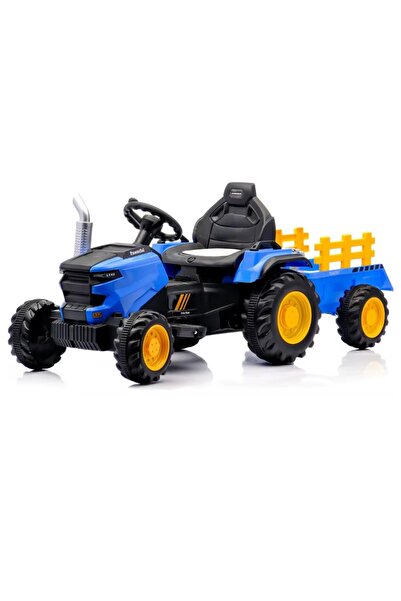 Nichiduta Tractor electric cu remorca Powerful Blue,acumulator 12V,roti late ...