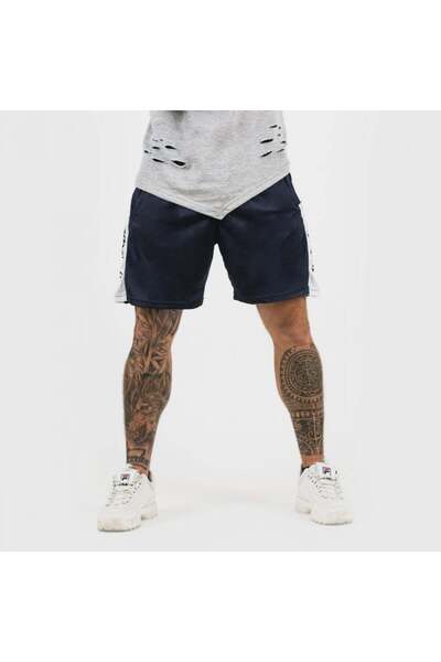 GymBeam Pantaloni scurți verticali pentru bărbați, bleumarin