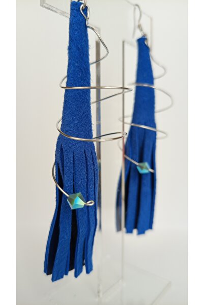 Quincey Si̇nci̇ Ateli̇er Handmade Leather Earrings