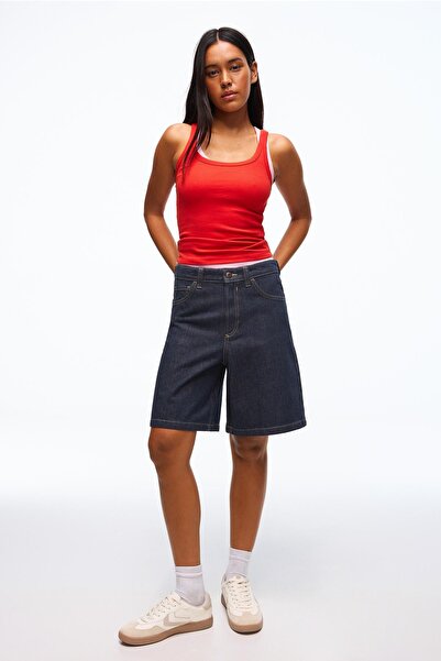 Bershka Denim baggy fit şort