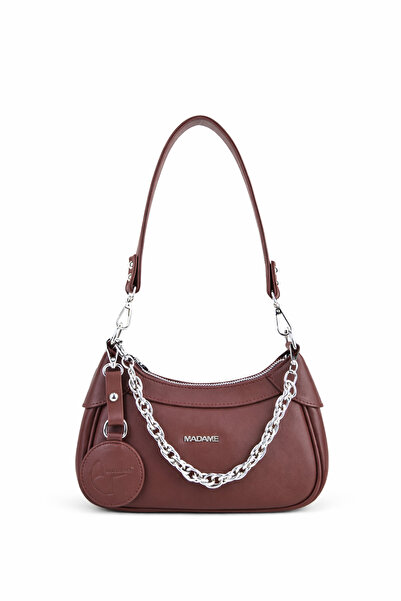 Madame Chain Detailed Women's Shoulder & Crossbody Bag – Extra Long Strap, Ca...