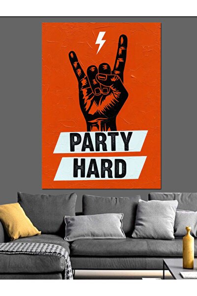 KanvasSepeti Loud Party High Quality Oil Painting Textured Canvas Canvas Pain...