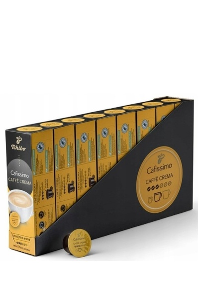 Tchibo Box of 10 Cafissimo Caffe Crema Fine Aroma coffee capsules 8 boxes/set