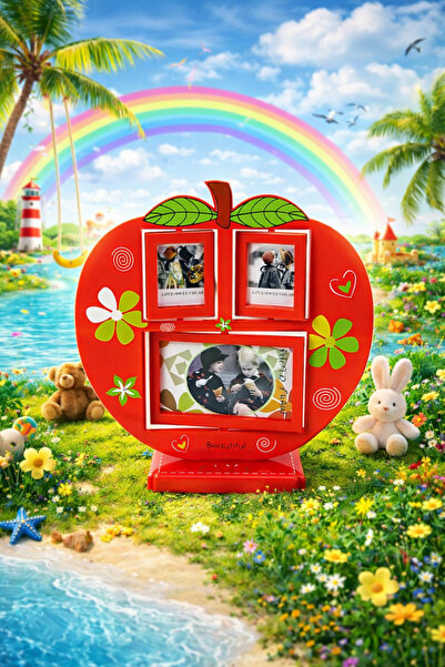 Angelphoto إطار السيارة الأحمر LM7236