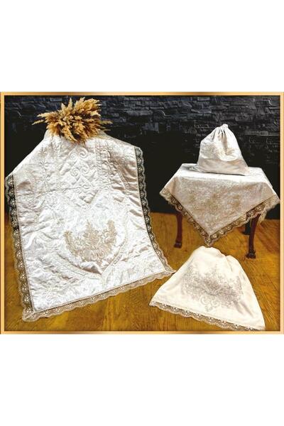 Lamazihome طقم سجادة الصلاة، طقم سجادة الصلاة المخملية، سجادة الصلاة