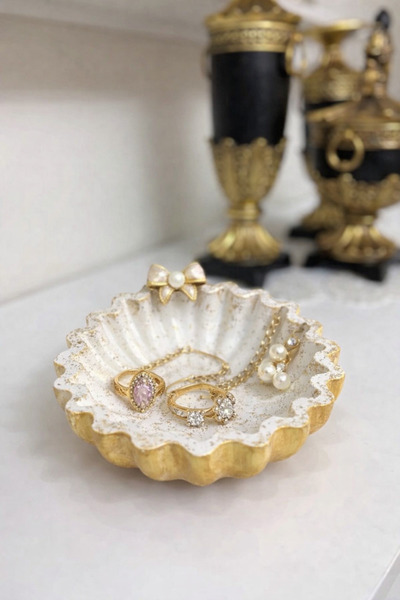 Renkli Hobi Evi Dekoratif Takı Tabağı / Takı Standı