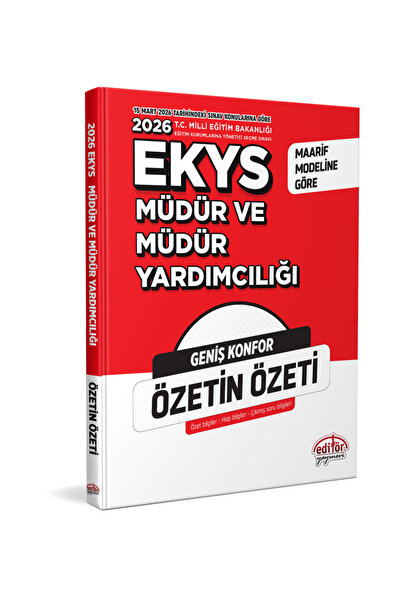 Editör Yayınevi MEB EKYS Müdür ve Müdür Yardımcılığı Özetin Özeti Güncellenmi...