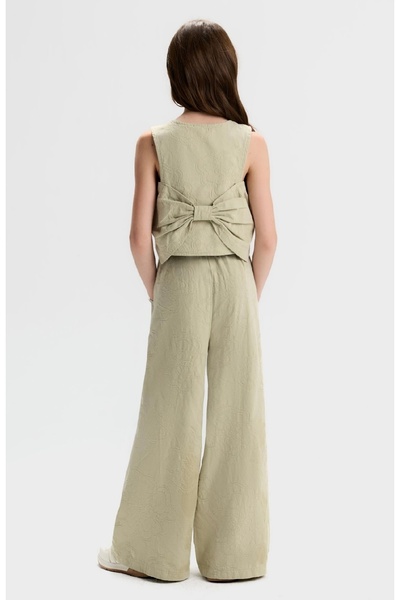 nk kids طقم بنطلون فضفاض بنقشة ذاتية الصنع ونسيج ناعم للفتيات من LIMI مكون من...