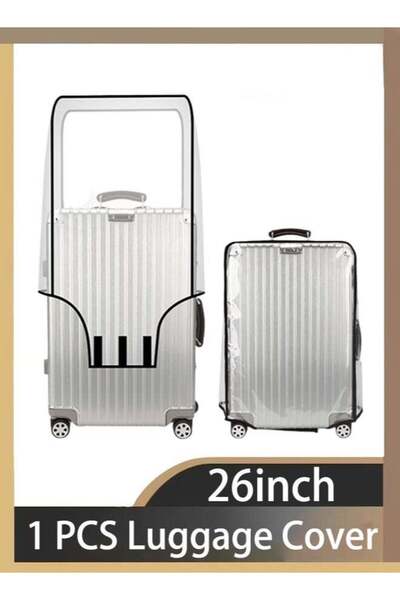 Generic 26inch Rubvrenti Luggage Cover Protector PVC Clear Plastic Suitcase C...