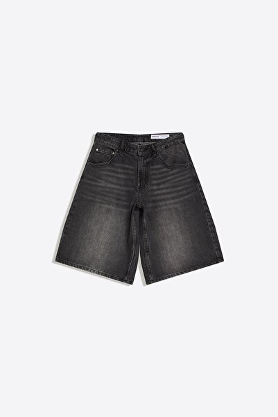 Bershka Baggy fit denim bermuda şort