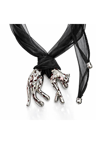 neslyaccessories قلادة بانتر مصنوعة من التول