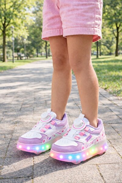 minibonito Children's Lighted Shoes with Skateboards - Lighted Skateboard Sho...