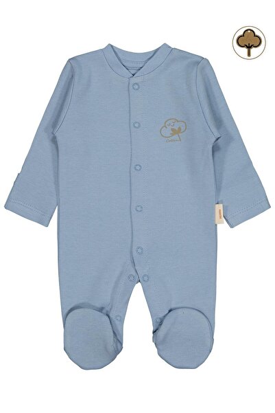 Civil Baby قطن عضوي قطعة من بدلة التولوم - لون أزرق للولادة المبكرة