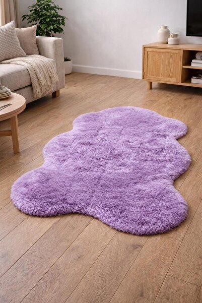 SHAL HOME Rabbit Fur Non-Slip Post-Washable Carpet