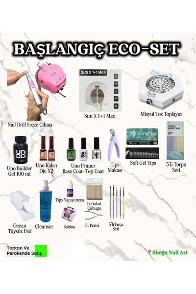 SHEGO NAİL Protez Tırnak Başlangıç Eco Seti